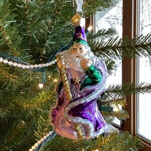 Old World Christmas Glass Wizard/Sorcerer Ornament